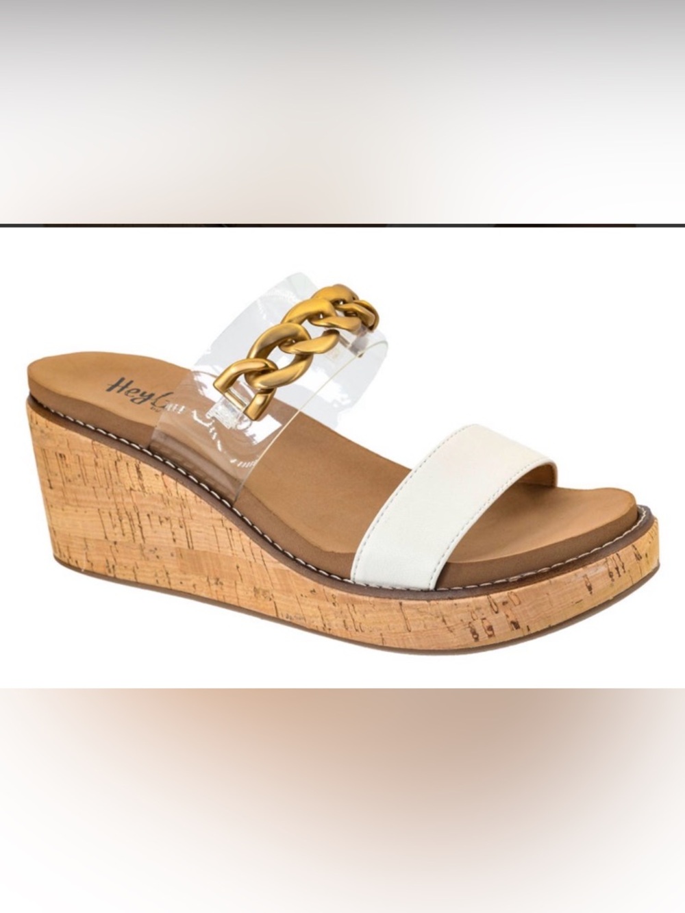 Corkys Clear & White Nightcap Wedge
Sandals - Size 9